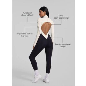 NWT BetterMe Two-Tone Full-Length Catsuit | Size: S | Black and White